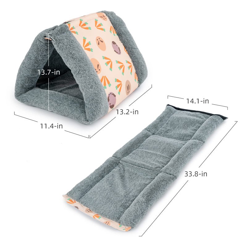 Niteangel Foldable Guinea Pig Tent Bed & Warm Tunnel for Rabbit Ferret Chinchilla Bunny Rats or Other Small Animals - Image 2